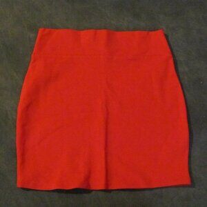 Chocolate USA Red Stretch Mini Skirt Size Small S NEW